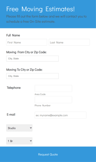 Moving Form Template