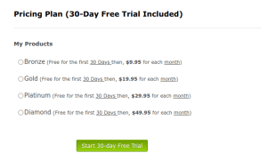 Multiple Choice Recurring Subscriptions Form Template