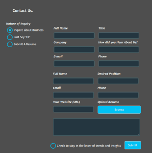 Multiple Contact Form Template