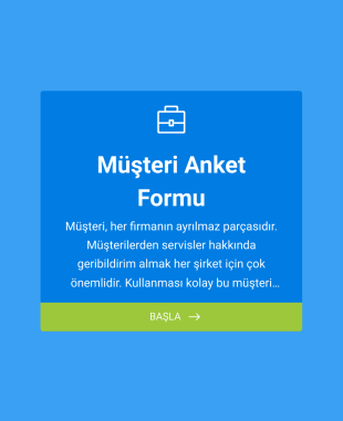 Müşteri Anket Form Template