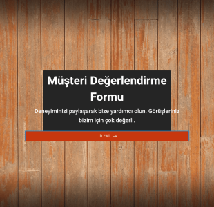 Müşteri Değerlendirme Form Şablonu