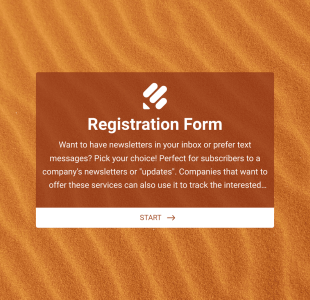 Müşteri Kayıt Form Template