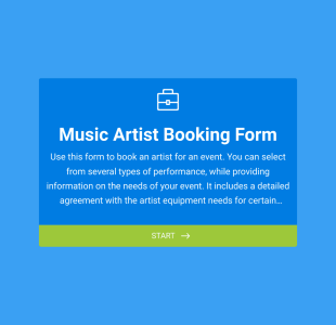 Müzisyen Rezervasyon Sözleşmesi Form Template