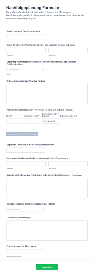Nachfolgeplanung Umfrage