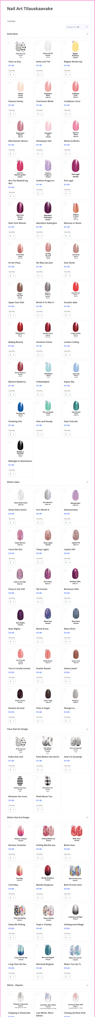 Nail Art Tilauskaavake