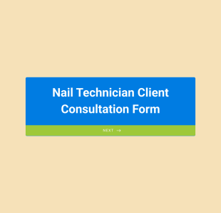 Nail Technician Client Consultation Form Template