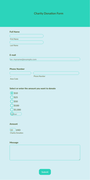 Nancy Oakley Charity Form Template