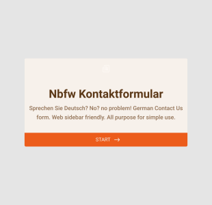 Kontaktformular Form Template