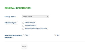NCR Employee Product Reporting Tool Form Template