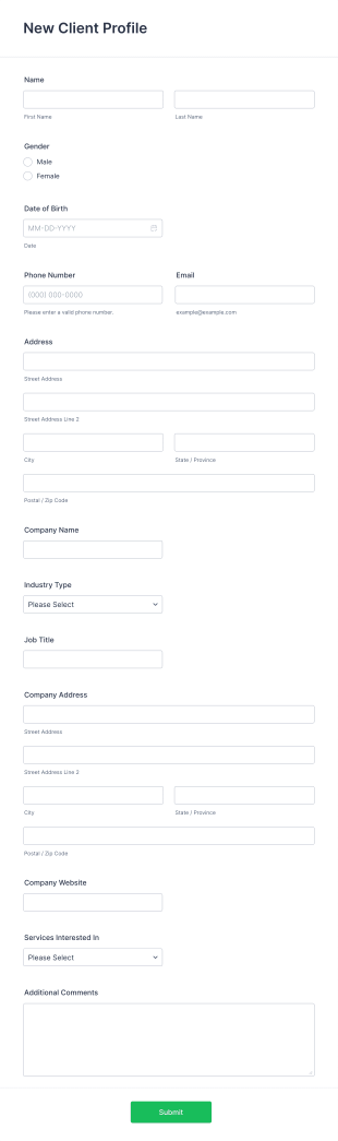 New Customer Registration Form Template | Jotform