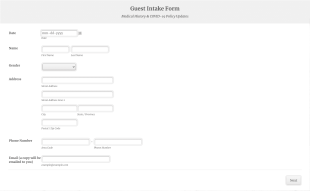 New Guest COVID 19 Consent Form Template