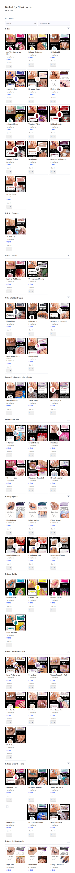 Nikki's Color Street Stash List Form Template