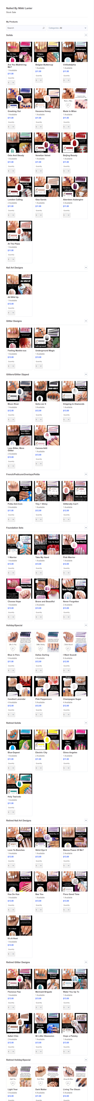 Nikki's Color Street Stash List Form Template