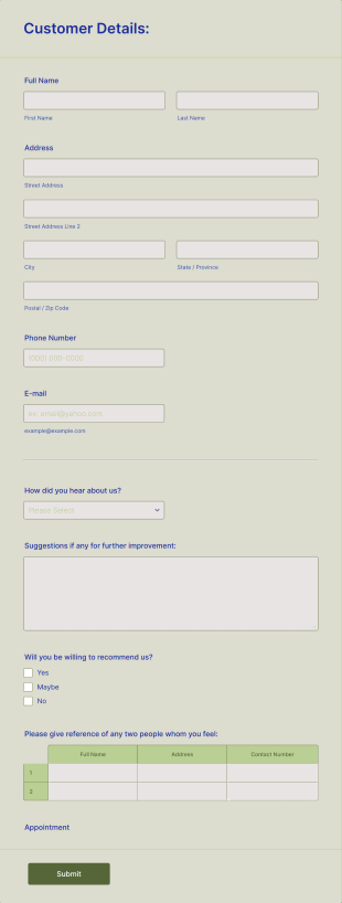 No Cost Solar Program. Form Template