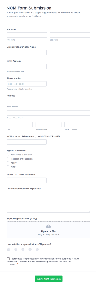 NOM Form Submission