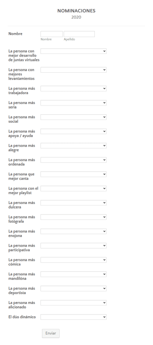 Nominaciones