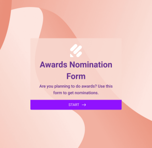 Nomination à Un Prix Form Template