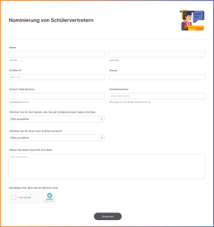 Nominierung Von Schülervertretern Form Template