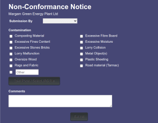 Non Conformance Notice Form Template