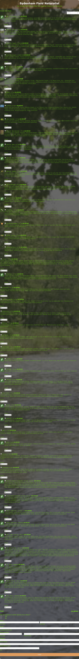 Not Profit Plant Sale Form Template