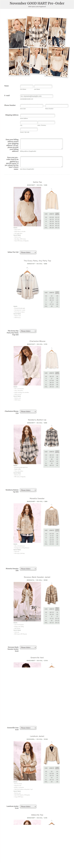 November GH Pre Order Form Template