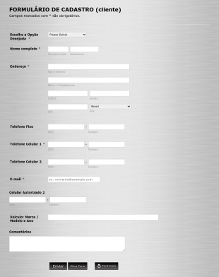 Novo Formulário De Membro Form Template