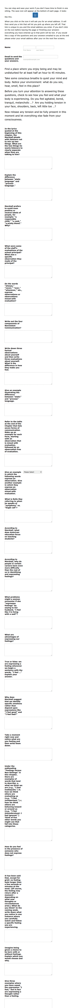 NVC Exercise Form Template