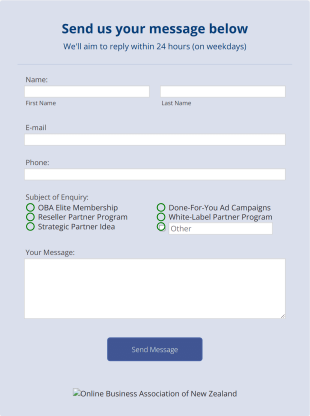 OBA Site Contact FormC Form Template