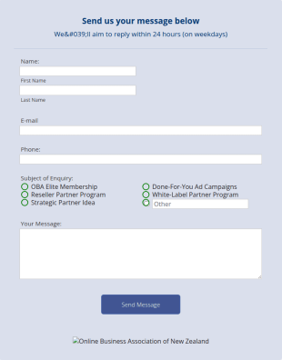 OBA Site Contact FormC Form Template