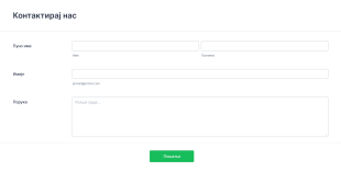 Образац за Контакт Form Template
