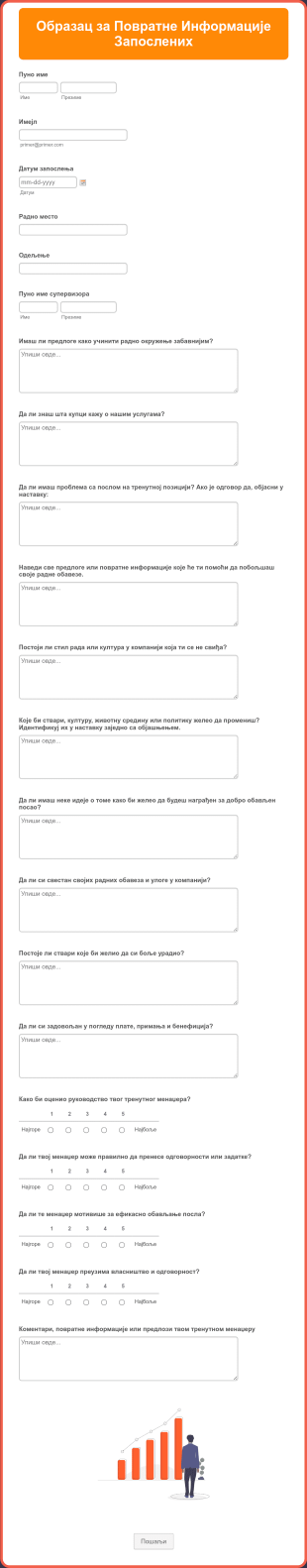 Образац за Повратне Информације Запослених Form Template