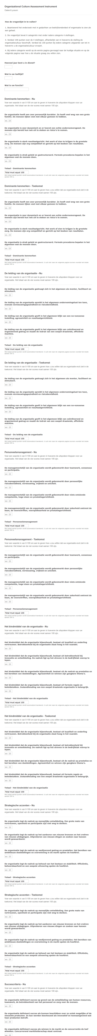 OCAI Nederlands