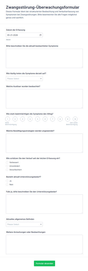 OCD Monitoring Umfrage
