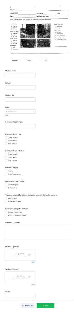 OCPS Digital Device Form Template
