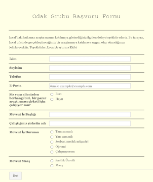 Odak Grubu Form Şablonu