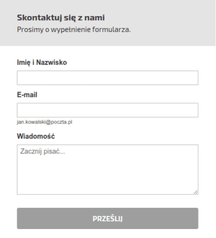 Ogólny Formularz Kontaktowy