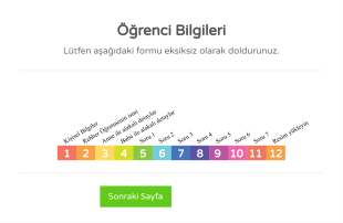 Öğrenci Detaylı Bilgi Form Şablonu