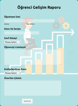 Ogrenci Gelisim Rapor Form Template