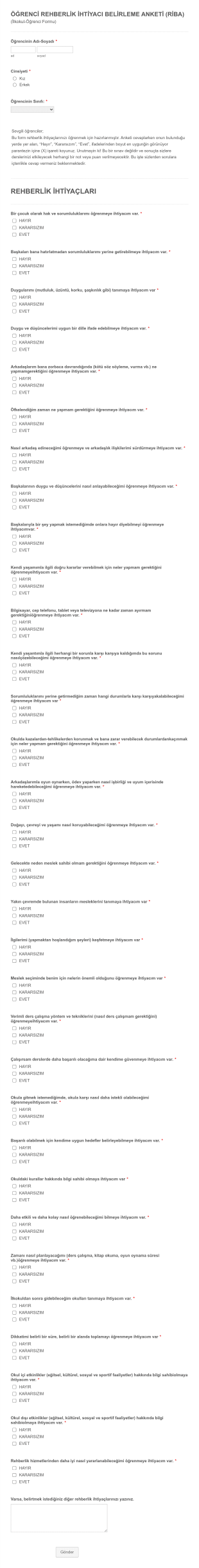 Riba Form Template