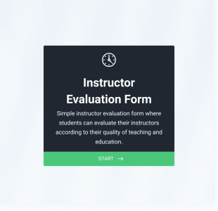 Öğretim Görevlisi Değerlendirme Form Template