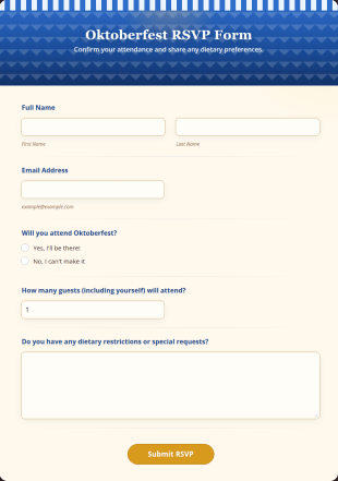 Oktoberfest RSVP Form Template