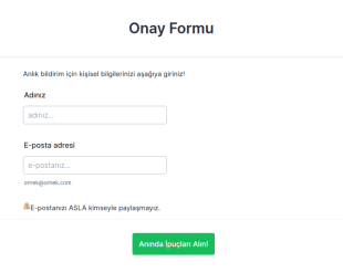 Onay Form Şablonu