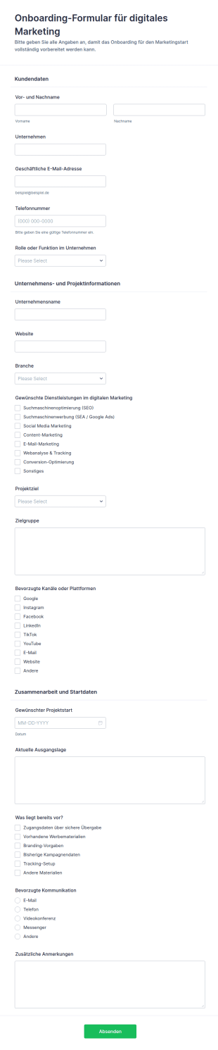 Onboarding Für Digitalmarketing Kunden
