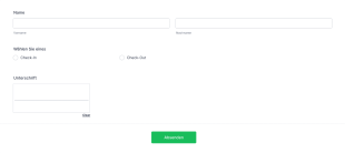 Online Anwesenheitsformular