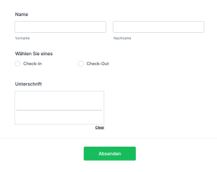 Online Anwesenheitsformular