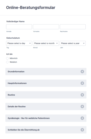 Online Beratungsformular
