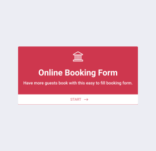 Online Booking Form Template