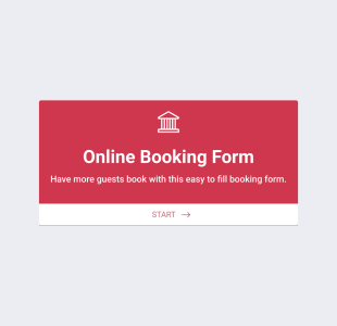 Online Booking Form Form Template