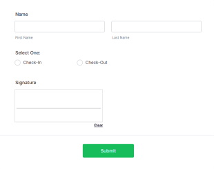 Online Class Attendance Form Template
