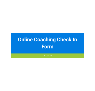 Online Coaching Check In Form Template